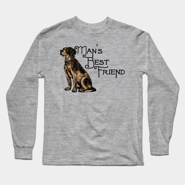 Man's Best Friend - Dog Lover Dogs Long Sleeve T-Shirt by fromherotozero